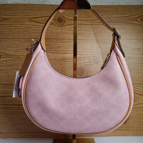 Coach Pink Powder Emily Shoulder Bag Crossbody With Charms - NEW In Hand CDW86 - Picture 6 of 8